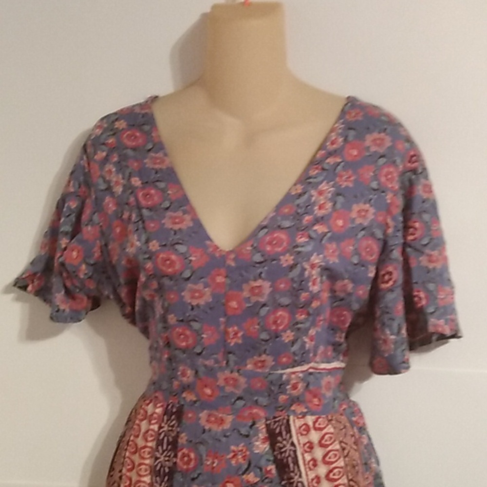 Vtg Milkmaid Sweetheart Split Maxi With Shorts Dress Whimsy Fairy Rhenfaire